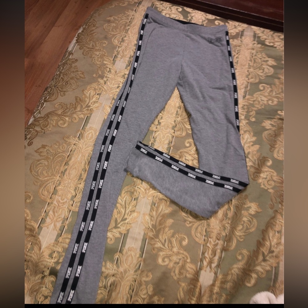 VS PINK logo side leggings